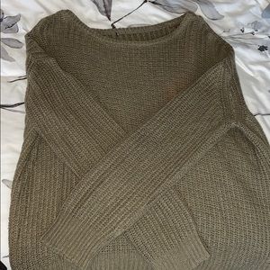 Brandy Melville Green Knit Sweater